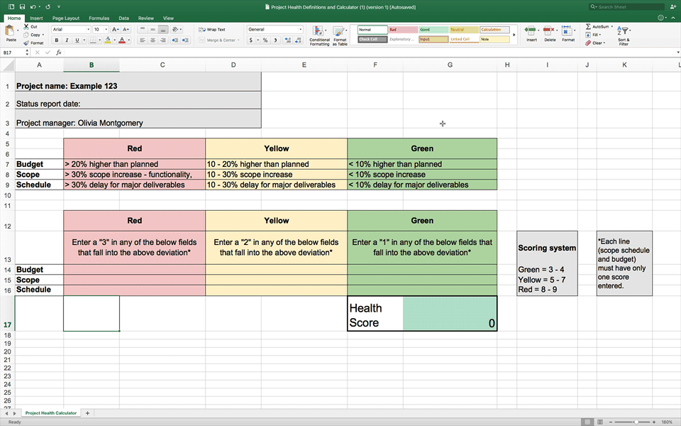 What Does Yellow Mean? Defining Project Report Statuses