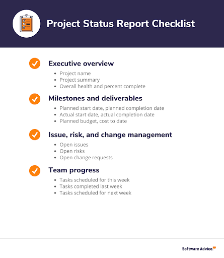 Project-status-report-checklist