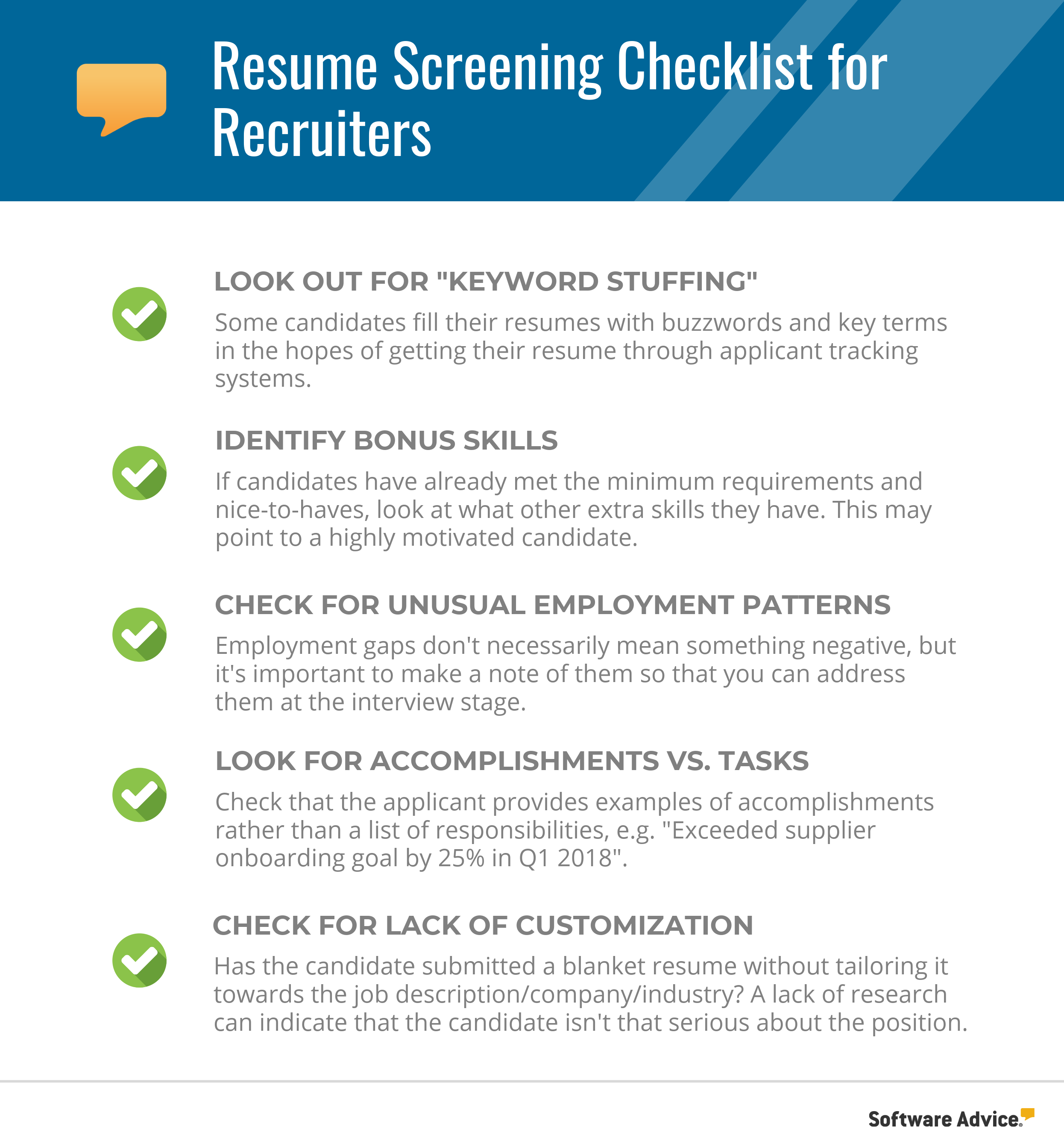 Resume Screening Checklist For The Best Candidate Shortlist