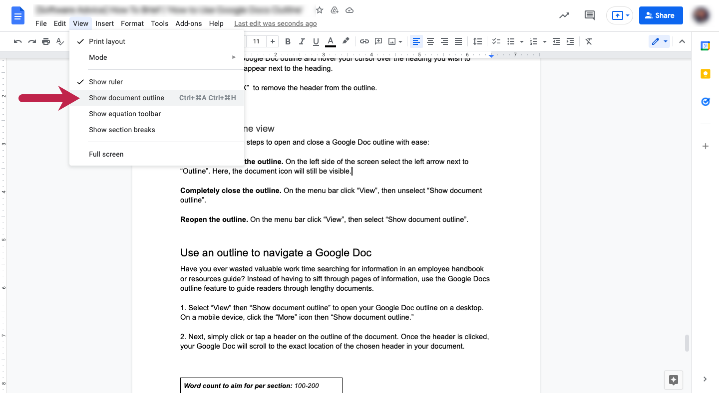 How To Use Google Docs Outline | Step By Step Guide | Software Advice